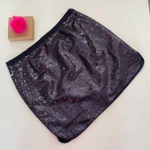 J. Crew Sequenced Mini Skirt Navy 8